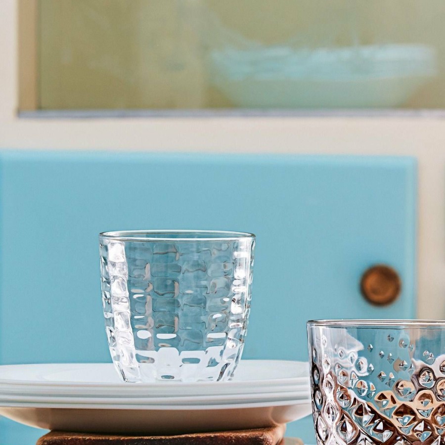 Glassware & Tabletop * | Bormioli Rocco 10Oz Mat Aqua Beverage Glass | Set Of 6