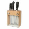 Knives * | Mercer Cutlery Renaissance 6-Piece Knife Block Set | Beechwood & Glass