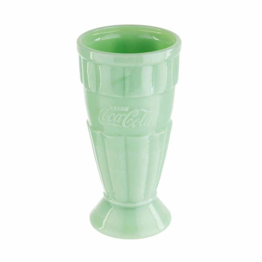 Glassware & Tabletop * | Tablecraft 16Oz Coca-Cola Jadeite Malt Cups | Set Of 2