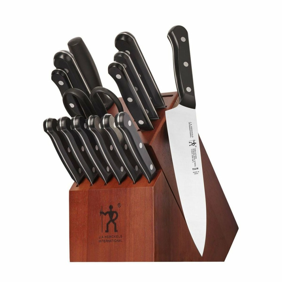 Knives * | J.A. Henckels International Solution Knife Block Set | 15-Piece