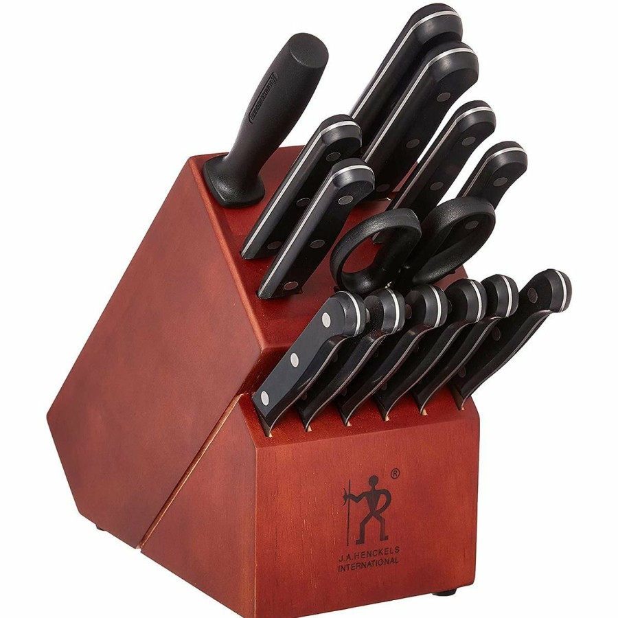 Knives * | J.A. Henckels International Solution Knife Block Set | 15-Piece