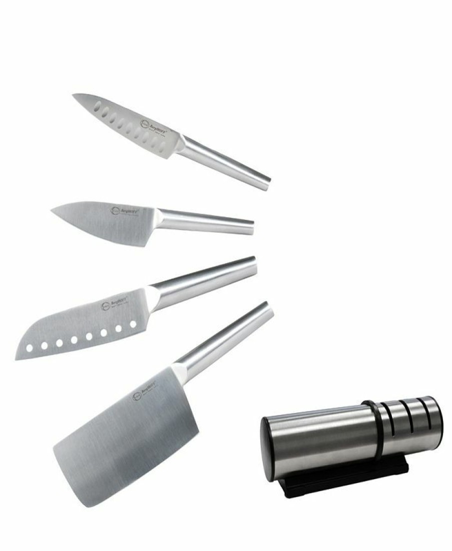 Kitchen * | Berghoff 5-Pc. Cutlery Set With Knife Sharpener Silver