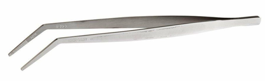 Cooks' Tools * | Mercer Culinary Curved Tip Precision Stainless Steel Plating Tongs | 9.375