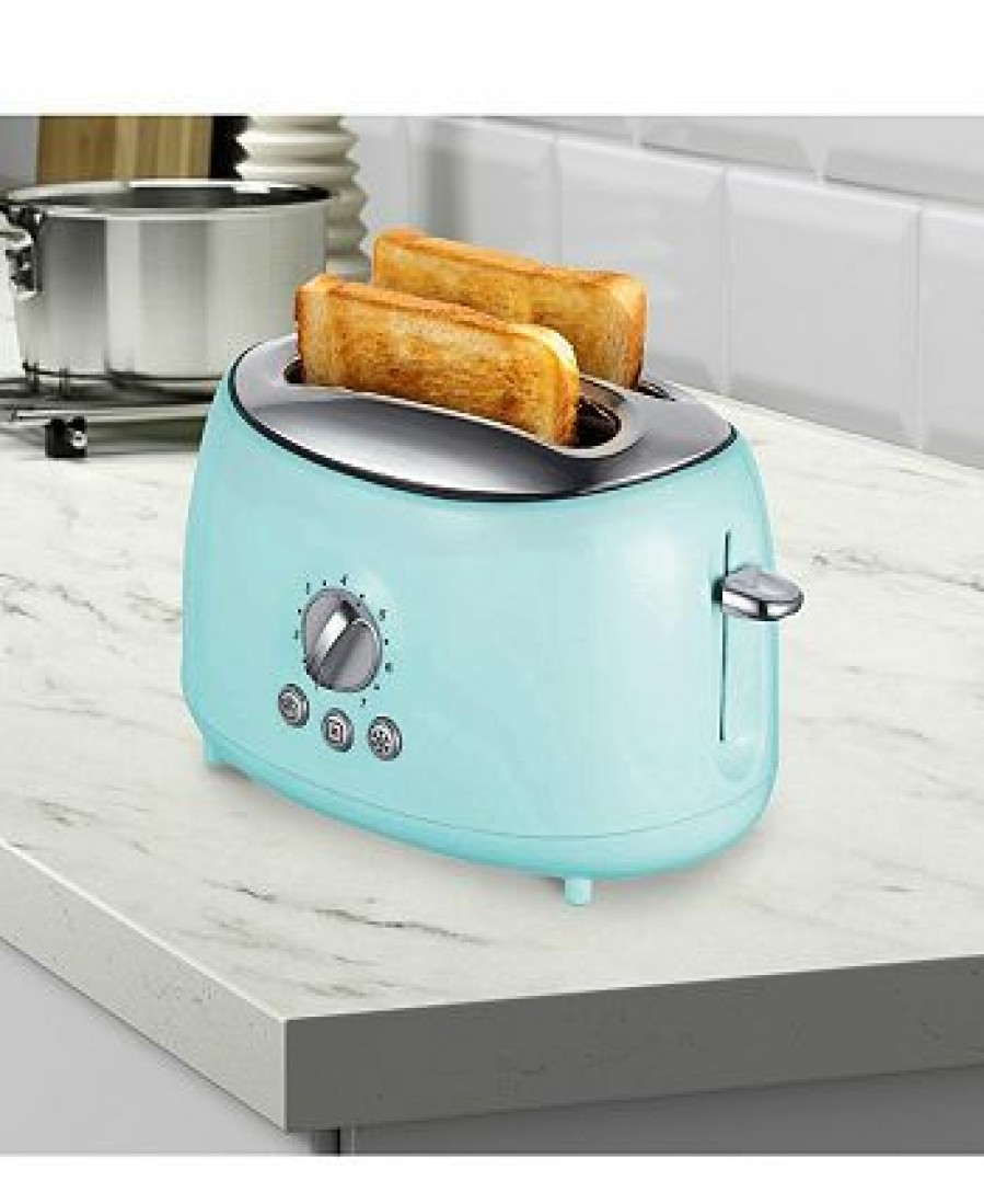 Kitchen * | Brentwood Appliances Cool Touch 2-Slice Extra Wide Slot Retro Toaster