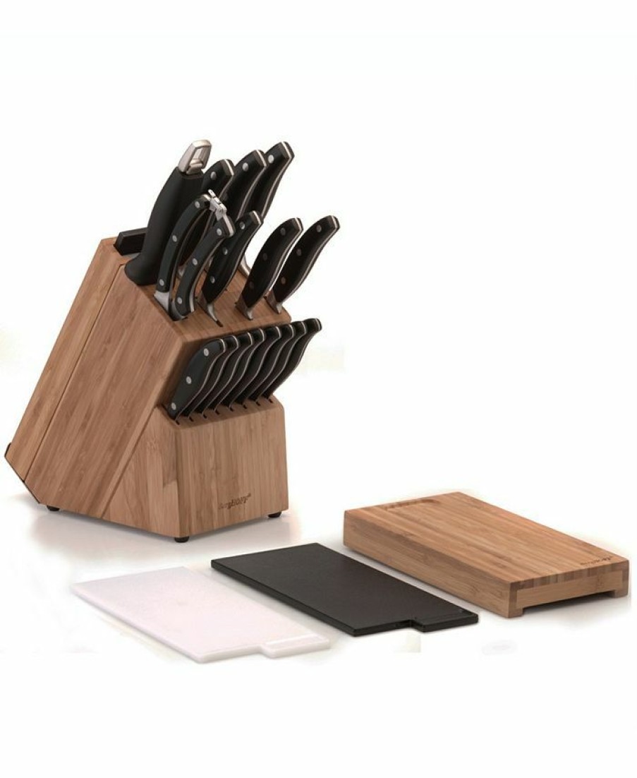 Kitchen * | Berghoff 20-Pc. Cutlery Set Black