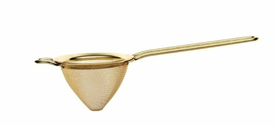 Glassware & Tabletop * | Mercer Barfly Fine Mesh Strainer | Gold Plated