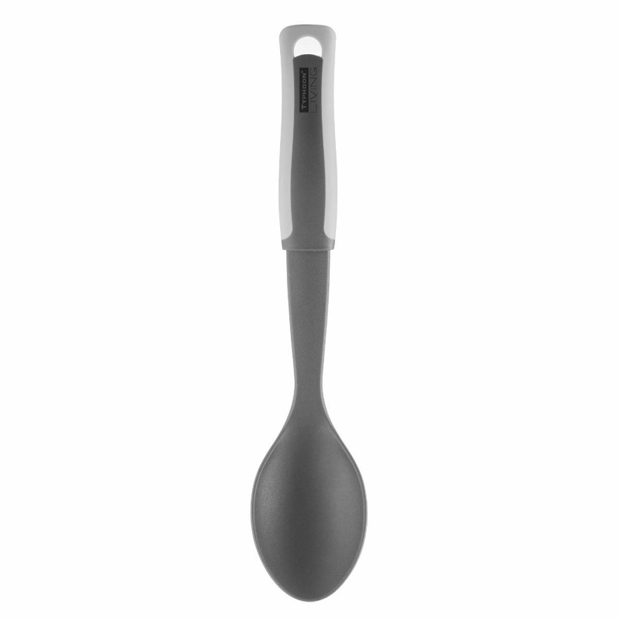 Cooks' Tools * | Typhoon Living Collection Nylon Solid Spoon | Two Tone Grey