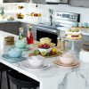 Glassware & Tabletop * | Everything Kitchens Modern Colorful Neutrals Rippled Glazed Dinnerware Collection