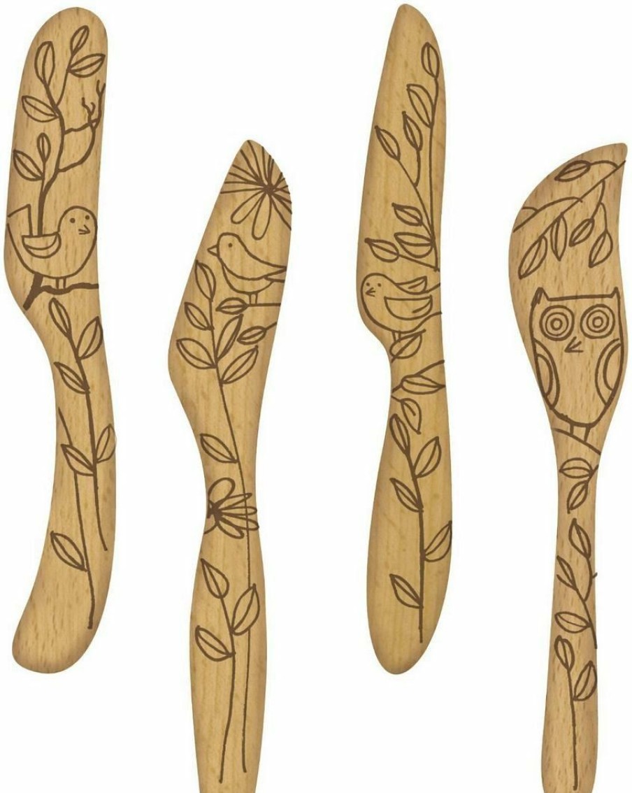 Cooks' Tools * | Talisman Designs 7 Beechwood Cheese Knife Set (4 Pieces)