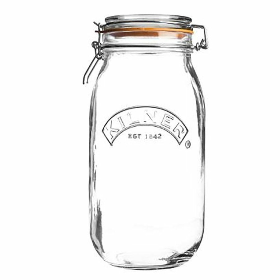 Glassware & Tabletop * | Kilner Swing Top Round Glass Jars (Set Of 6) | 3L