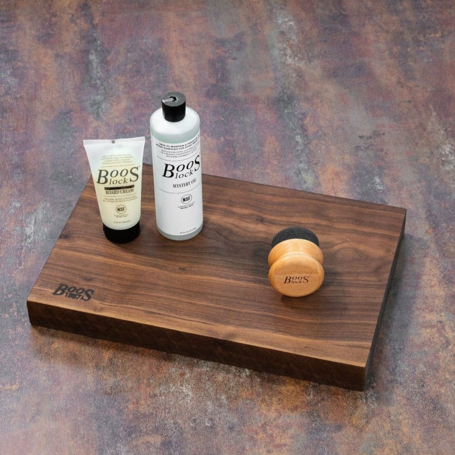 Knives * | John Boos 17 X 12 Walnut Board & Care Kit