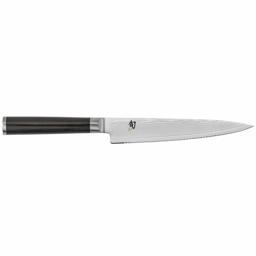 Knives * | Shun Cutlery Shun Classic 6 Serrated Utility Knife