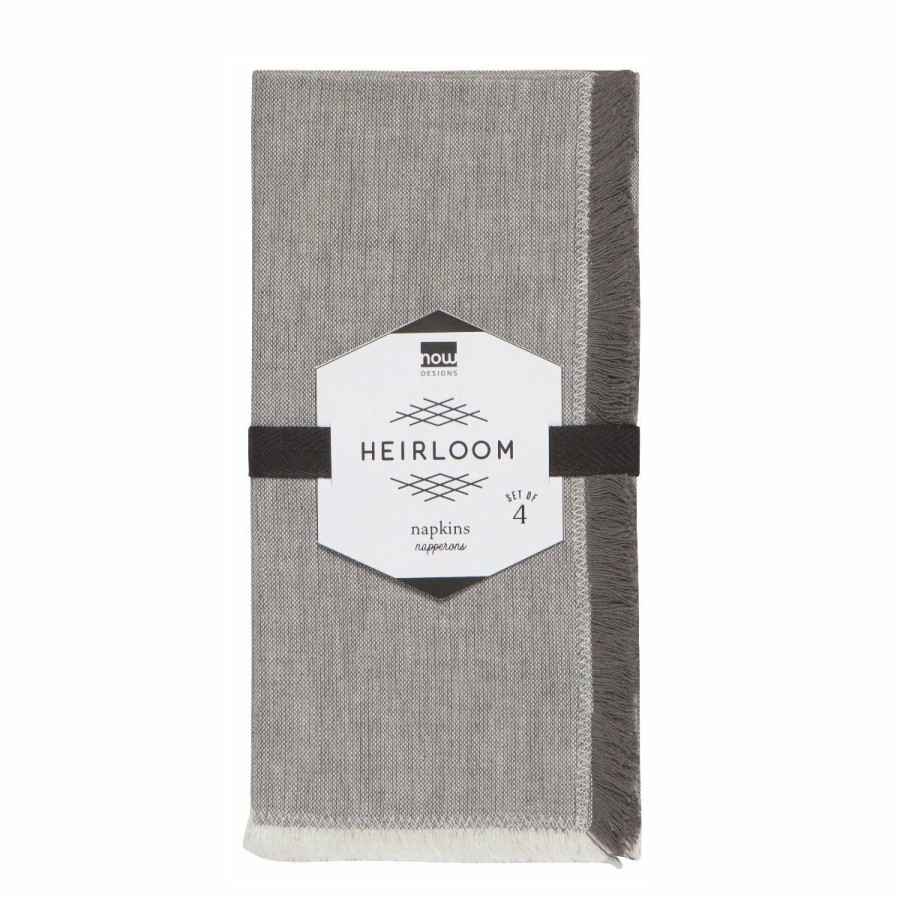 Glassware & Tabletop * | Danica Brands Danica Heirloom 18 Chambray Napkins (Set Of 4) | Shadow