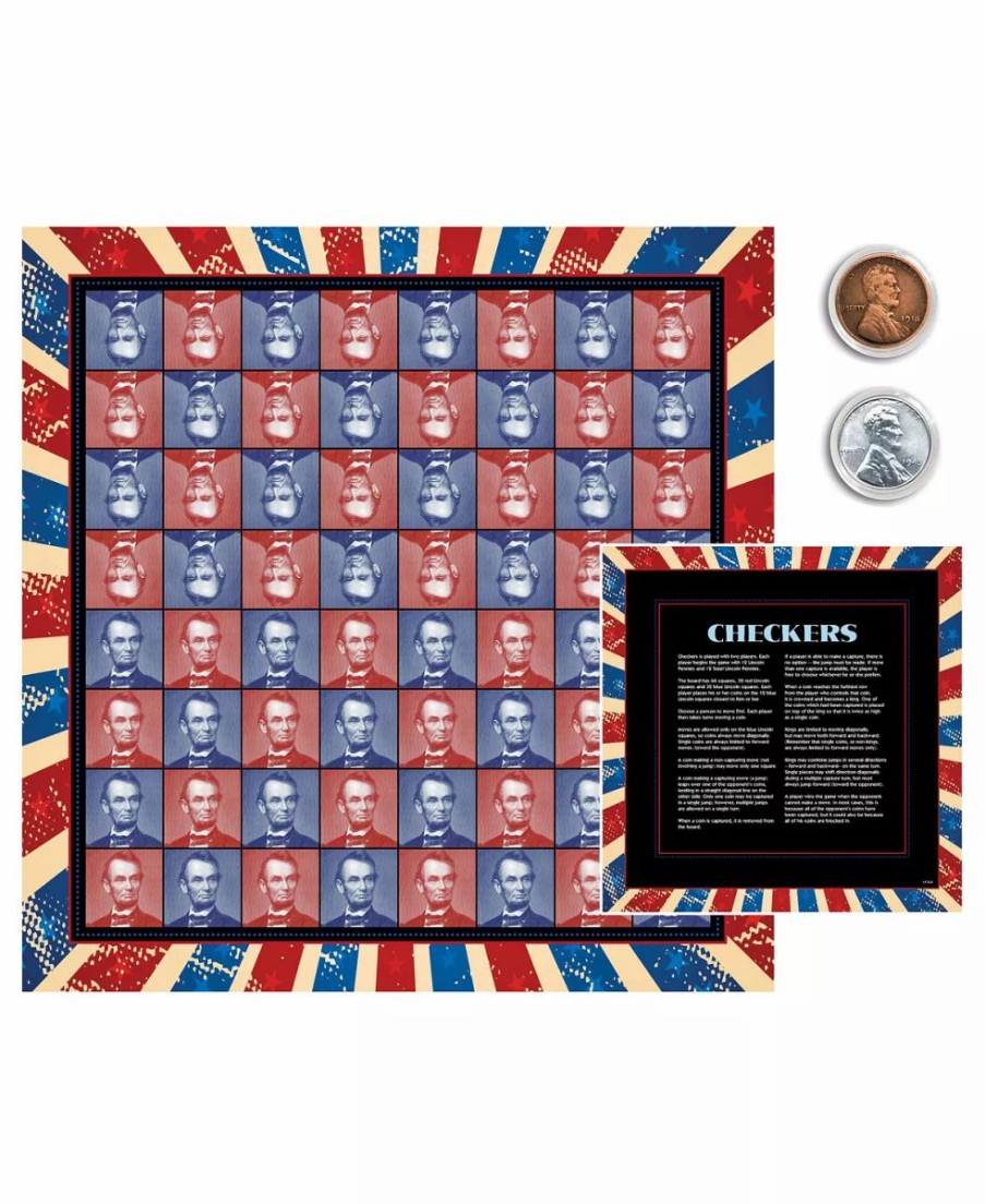 Misc_Gifts * | American Coin Treasures Lincoln Coin Checkers Set Multi