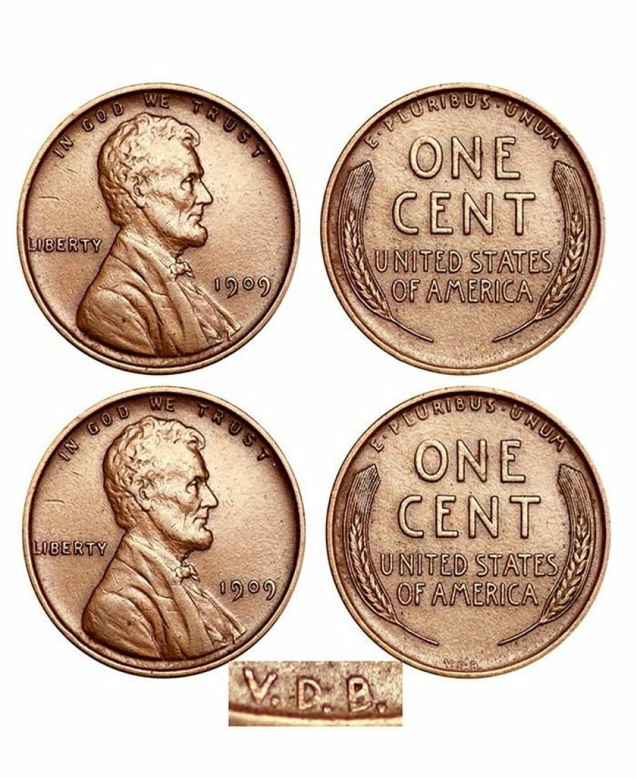 Misc_Gifts * | American Coin Treasures 1909 And 1909 Vdb First-Year Of Issue Lincoln Wheat-Ear Pennies Multi