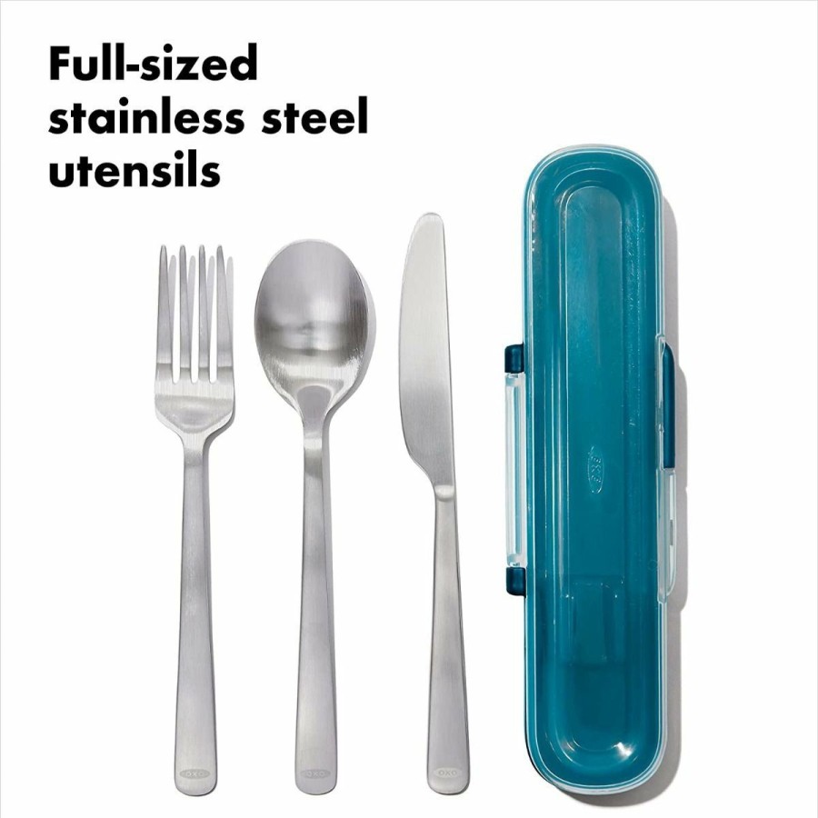 Glassware & Tabletop * | Oxo Good Grips Prep & Go Stainless Steel Utensil Set With Case