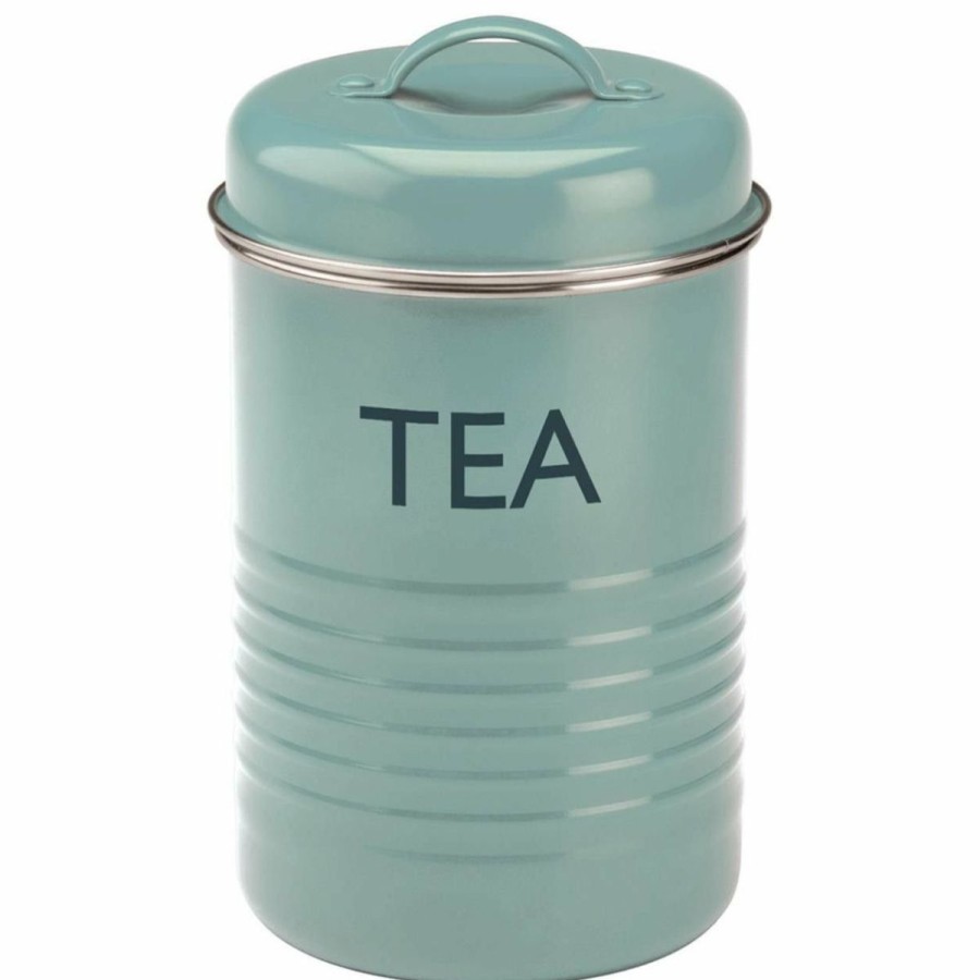 Cooks' Tools * | Typhoon Vintage Kitchen Tea Canister | Summer House Blue