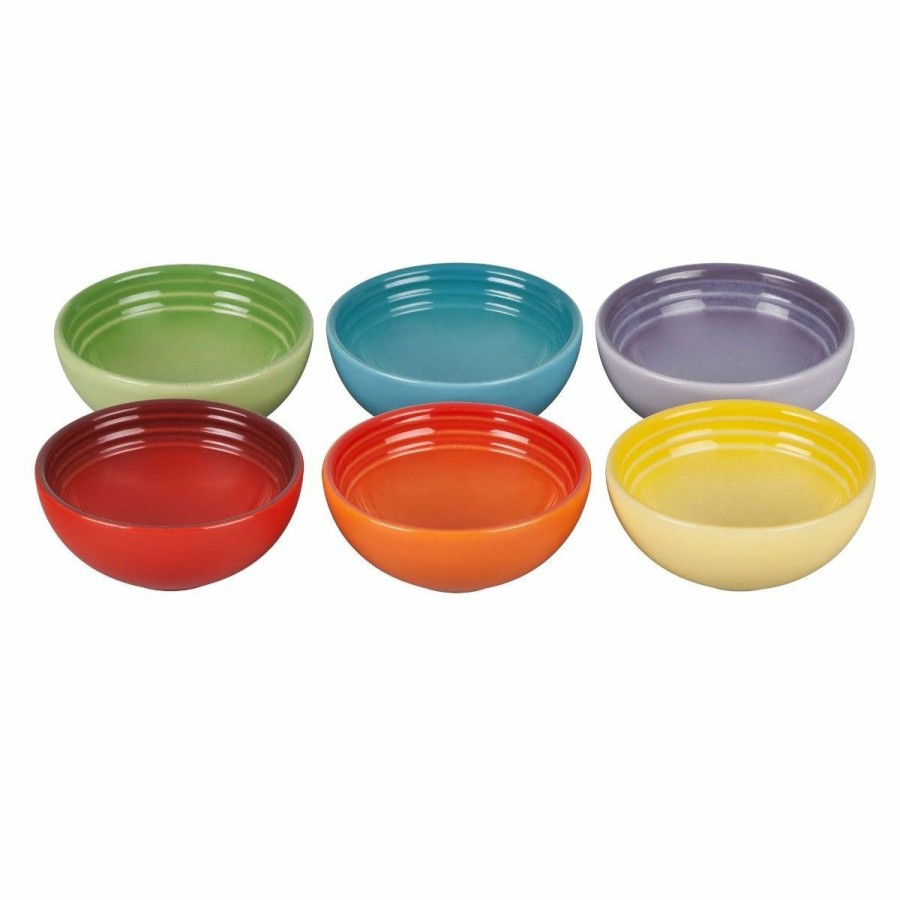 Glassware & Tabletop * | Le Creuset 2Oz Pinch Bowls Set Of 6 | Multi-Colored