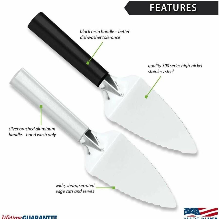 Glassware & Tabletop * | Rada Cutlery Serrated Pie Server | Black