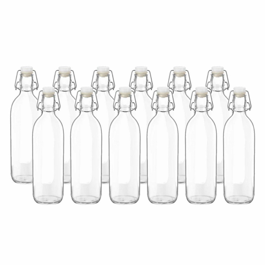 Glassware & Tabletop * | Bormioli Rocco 33.75Oz Emilia Glass Bottles | Set Of 12