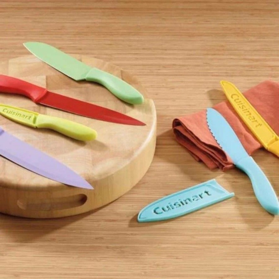 Knives * | Cuisinart Advantage Color Collection | 12-Piece Ceramic Coated Color Knife + Blade Guards Set