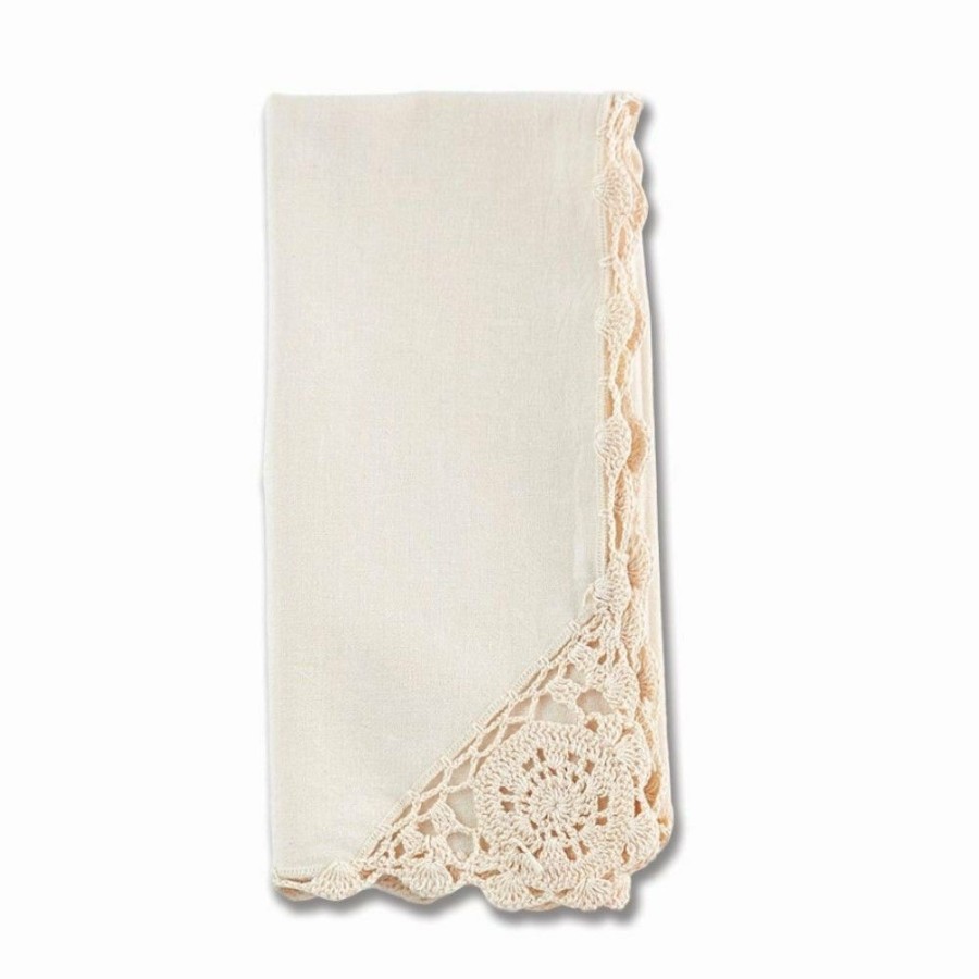 Glassware & Tabletop * | April Cornell Cora'S Crochet Napkin (Set Of 6) | Antique