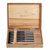 Knives * | Wusthof Cutlery Wusthof 8-Piece Stainless Steel Steak Knife Set | Olivewood