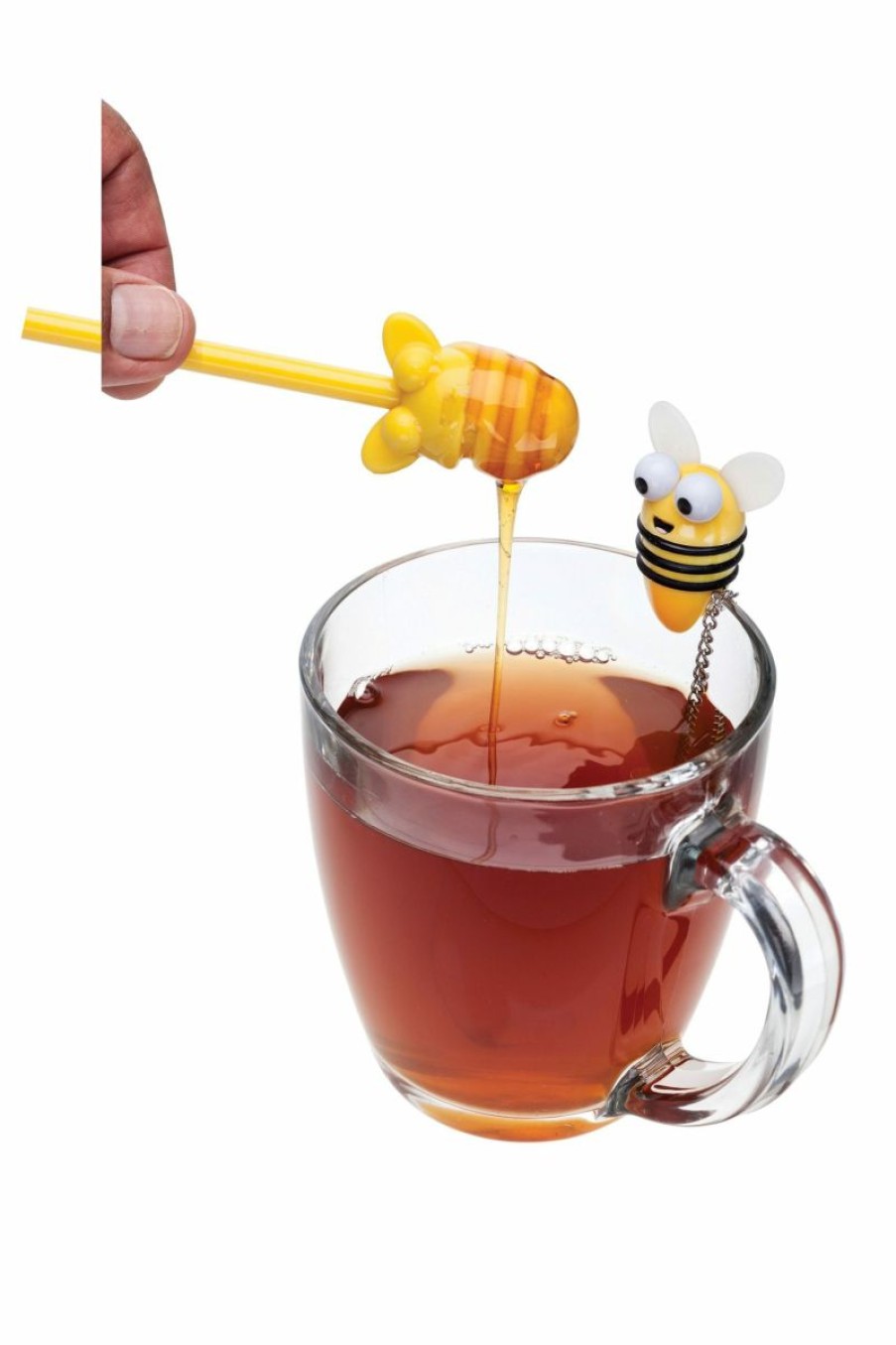 Cooks' Tools * | Harold Import Company Bee Tea Infuser With Honey Dipper