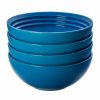 Glassware & Tabletop * | Le Creuset 22Oz Soup Bowls Set Of 4 | Marseille Blue