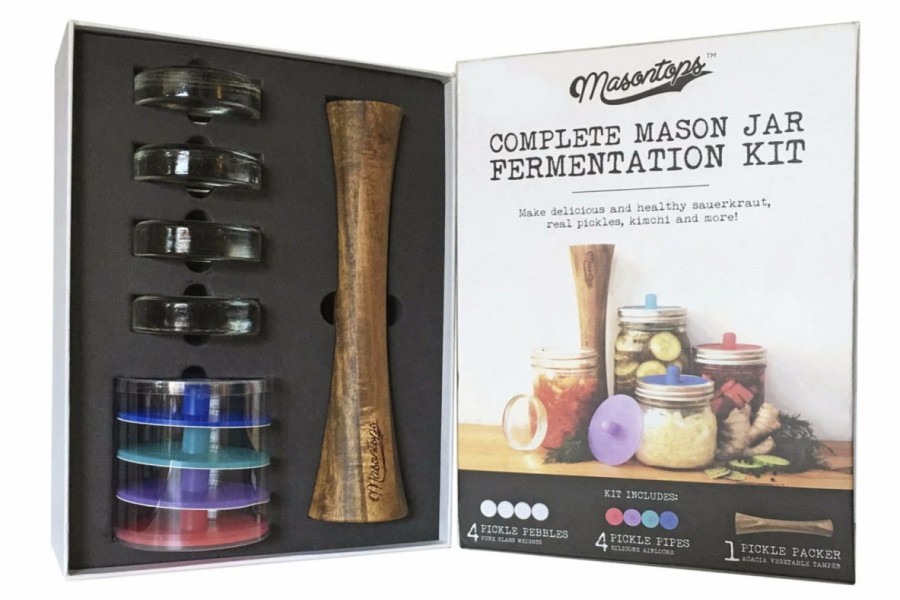 Cooks' Tools * | Masontops 9Pc Wide Mouth Fermentation Kit