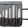 Knives * | Mercer Cutlery Mercer Millennia 8Pc Knife Roll Set (Black)