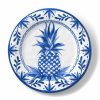 Glassware & Tabletop * | Bamboo Table Dinner Plate | Blue Pineapple