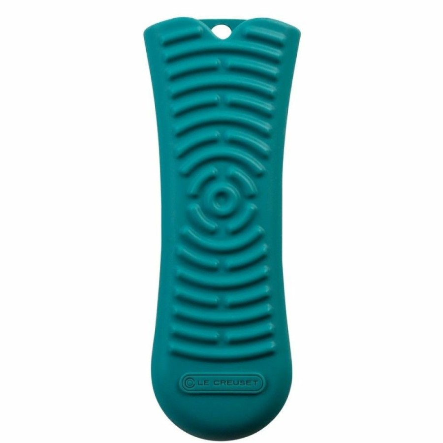 Glassware & Tabletop * | Le Creuset Silicone Cool Tool Handle Sleeve | Caribbean Blue