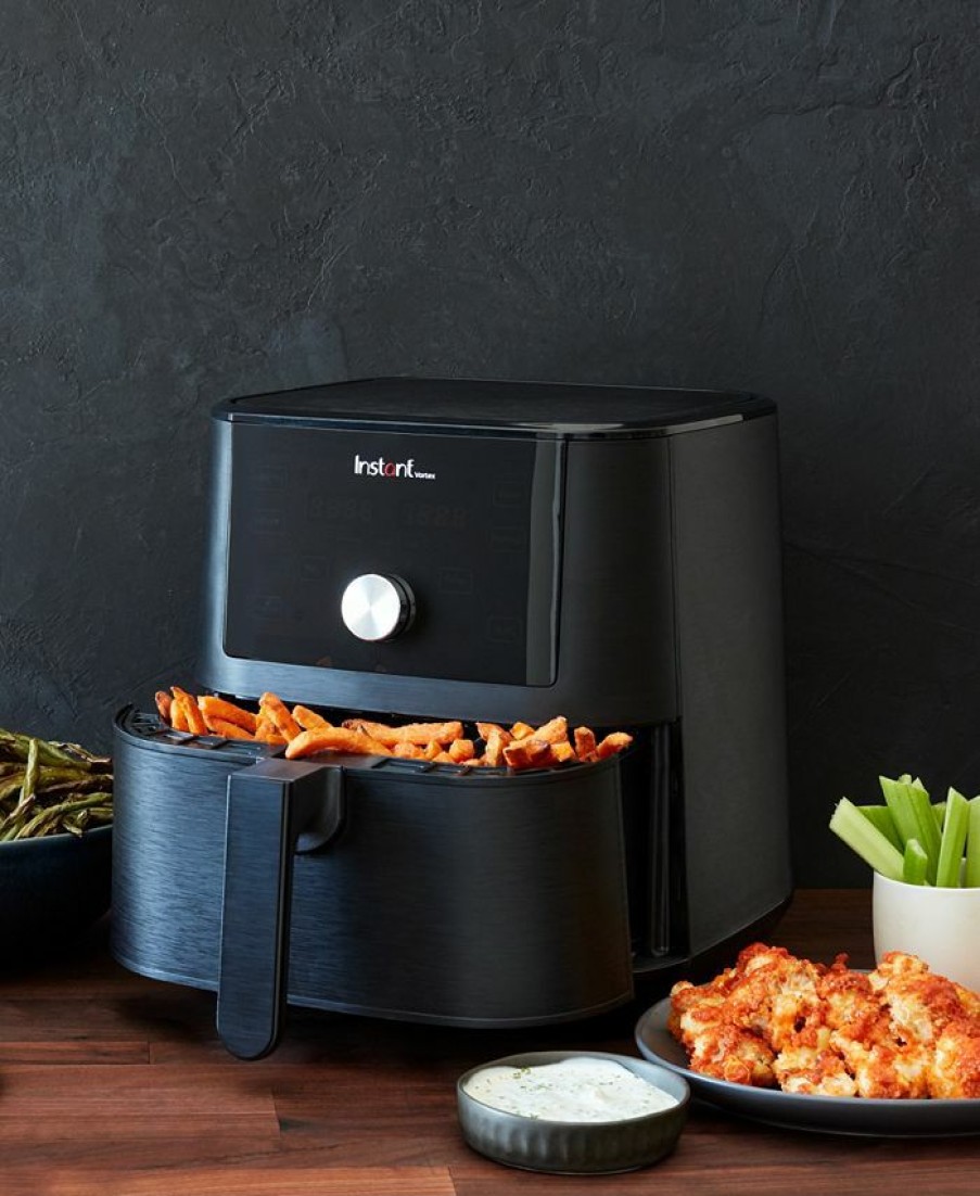 Kitchen * | Instant Pot Vortex 6Qt Large Air Fryer Oven Combo, Customizable Smart Cooking Programs, Digital Touchscreen, Nonstick And Dishwasher-Safe Basket, Includes Free App With Over 1900 Recipes Black