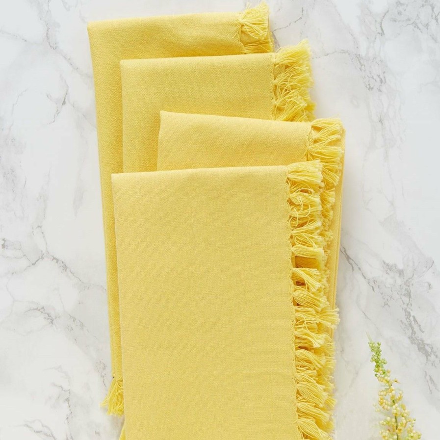 Glassware & Tabletop * | April Cornell Essential Napkin (Set Of 4) | Yellow