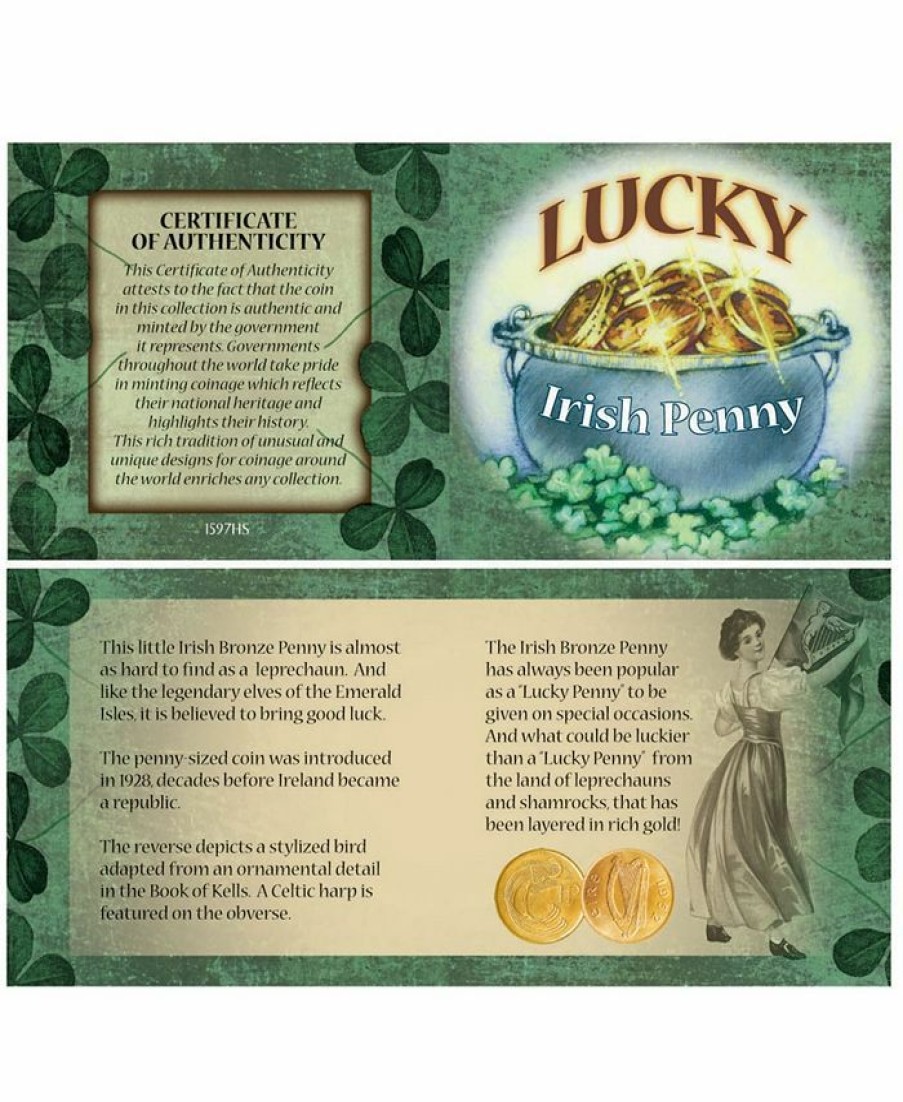 Misc_Gifts * | American Coin Treasures Bankers Bag Of Lucky Irish Pennies Multi