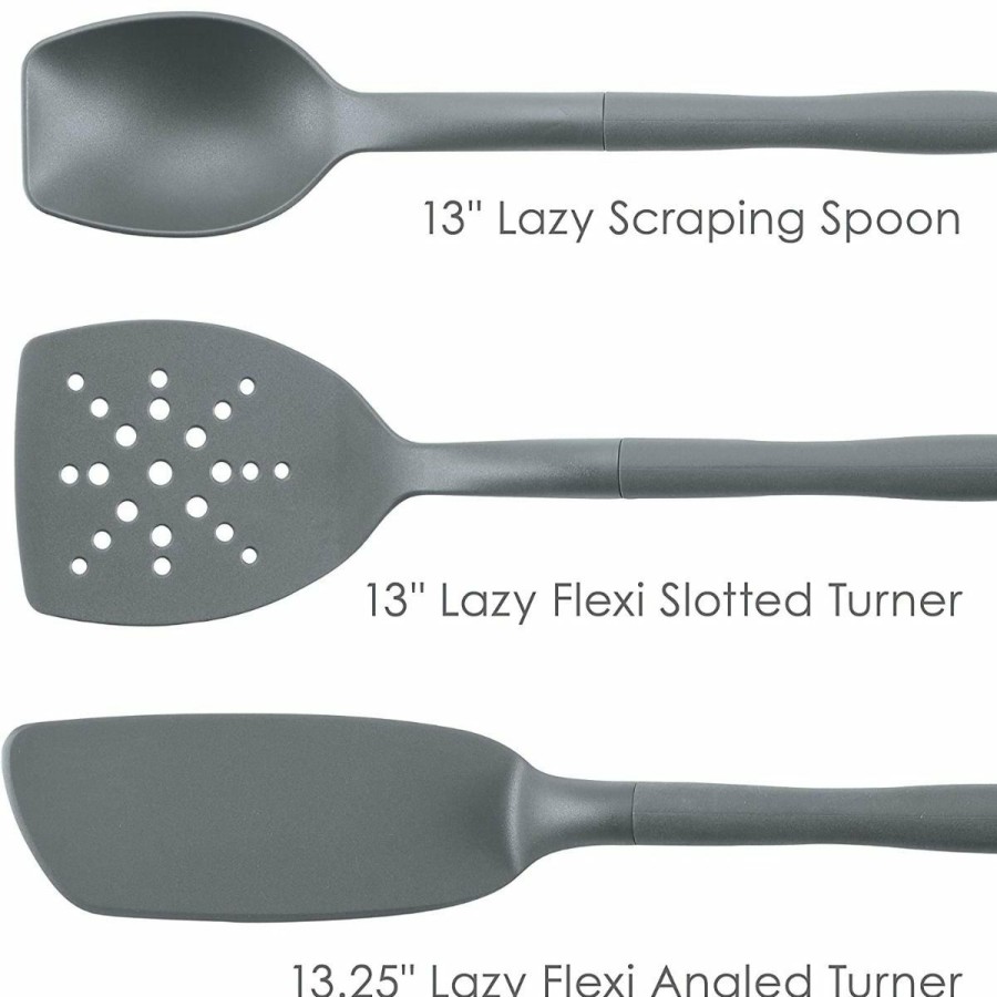 Cooks' Tools * | Rachael Ray 3-Piece Lazy Tool Set | Gray