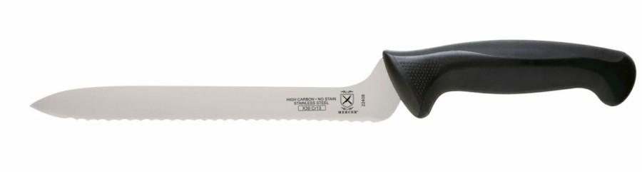 Knives * | Mercer Cutlery Mercer Millennia 8 Commercial Offset Bread Knife (Wavy Edge)