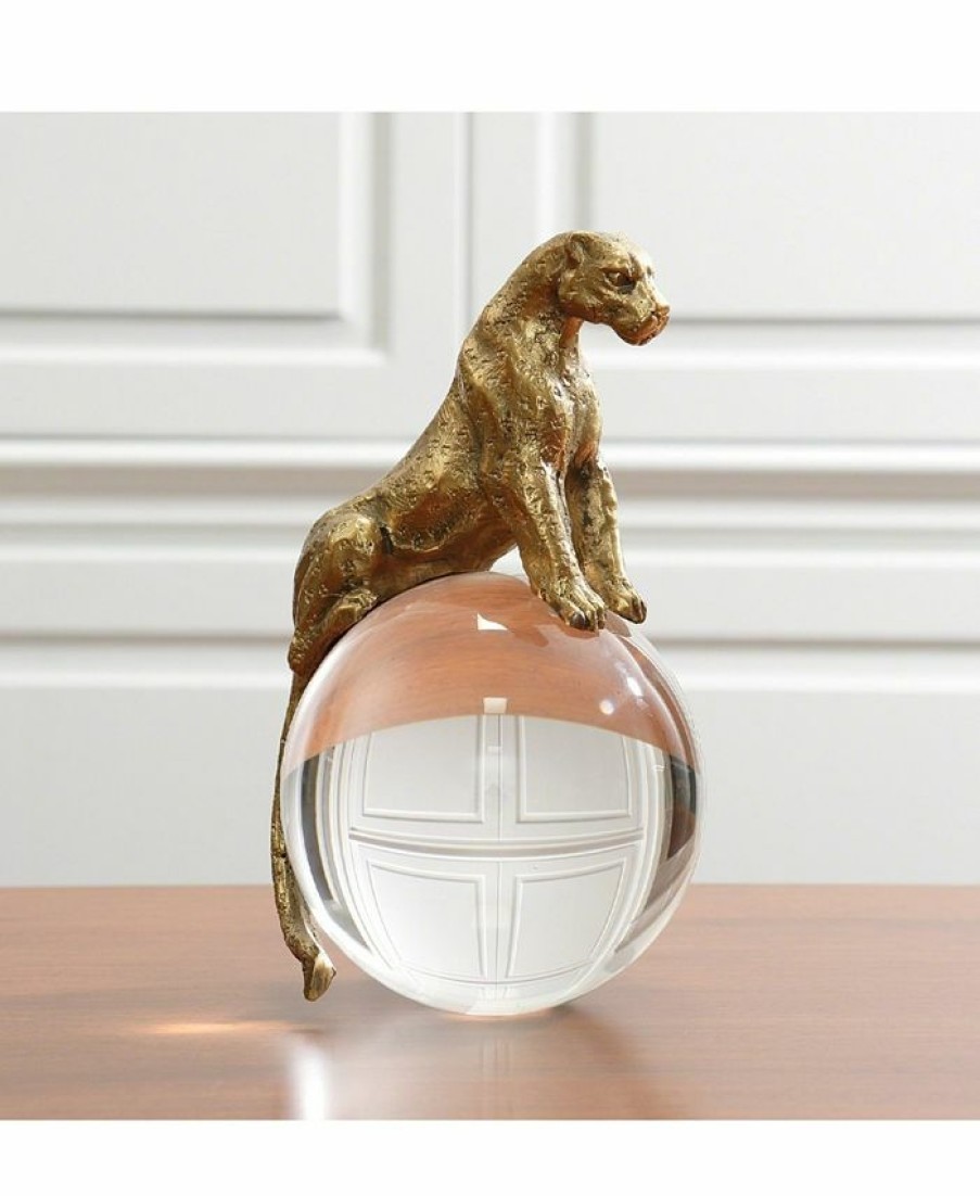 Misc_Gifts * | Global Views Jaguar On Crystal Ball