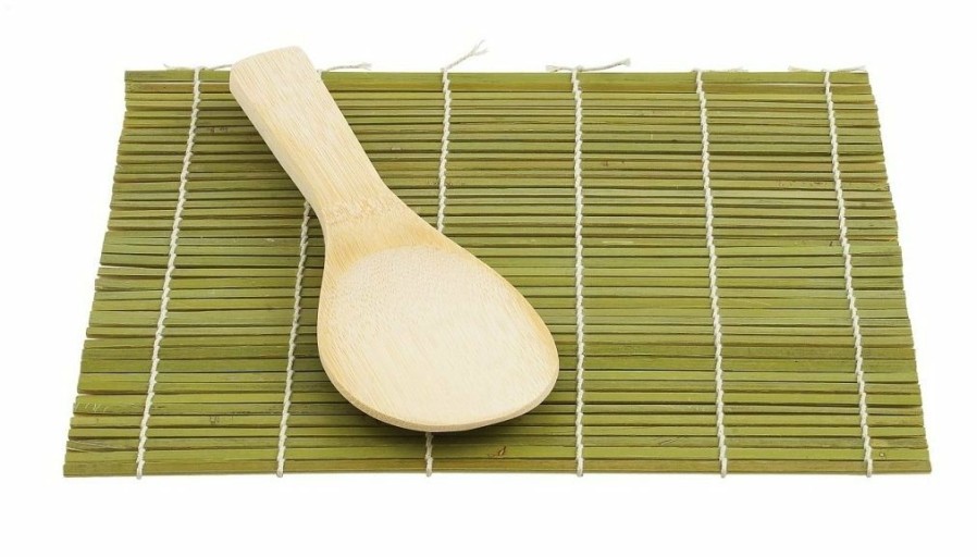 Cooks' Tools * | Harold Import Company Harold Bamboo Sushi Mat & Paddle