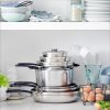 Kitchen * | Greenpan Levels 11-Pc. Stainless Steel Stackable Ceramic Nonstick Cookware Set, Created For Macy'S