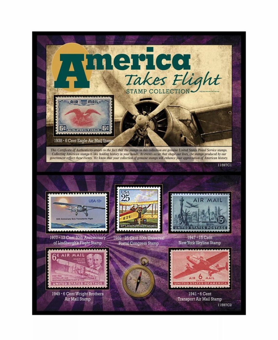 Misc_Gifts * | American Coin Treasures Kes Flight Stamp Collection Multi