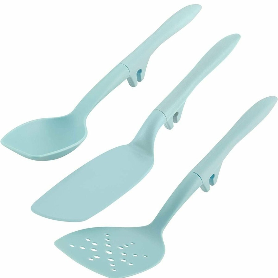 Cooks' Tools * | Rachael Ray 3-Piece Lazy Tool Set | Light Blue