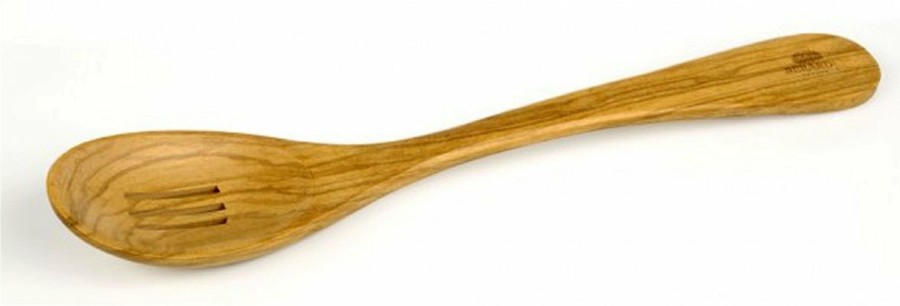 Cooks' Tools * | Berard Slotted Cooking Spoon Olive Wood