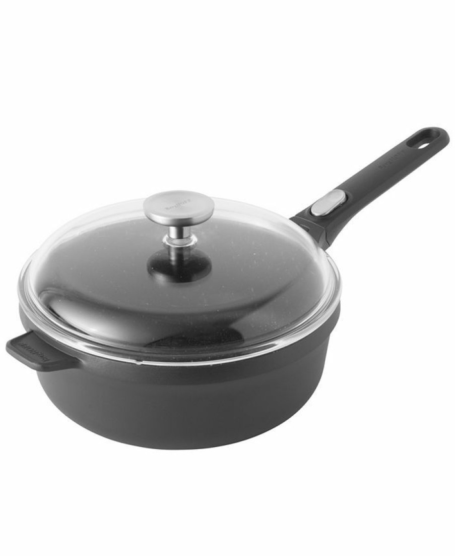 Kitchen * | Berghoff Gem Cast Alum 10 Non-Stick Covered Saute Pan Black