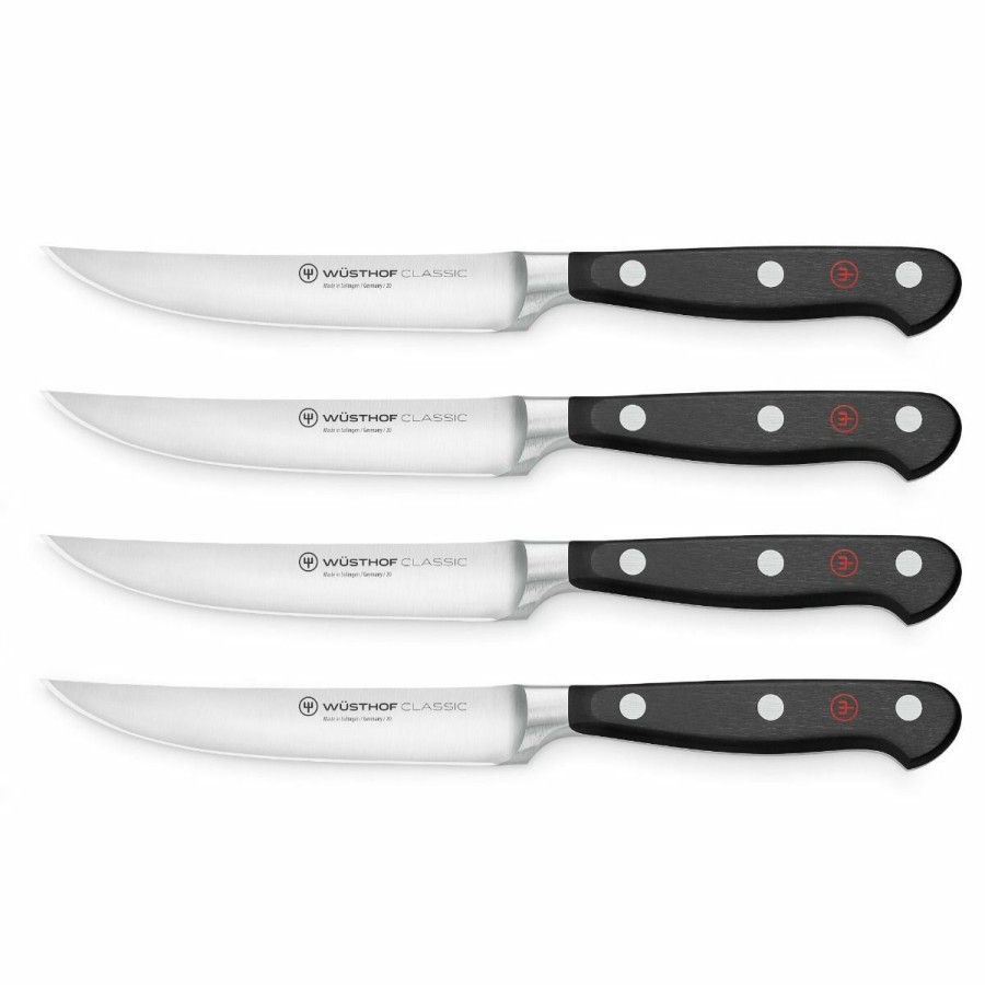 Knives * | Wusthof Cutlery Wusthof Classic 4-Piece Steak Knife Set