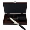 Kitchen * | Berghoff Istro 6 Piece Steak Knife Set With Wooden Case Black