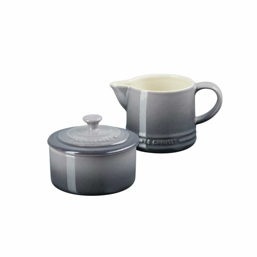 Glassware & Tabletop * | Le Creuset Signature Cream & Sugar Set | Oyster