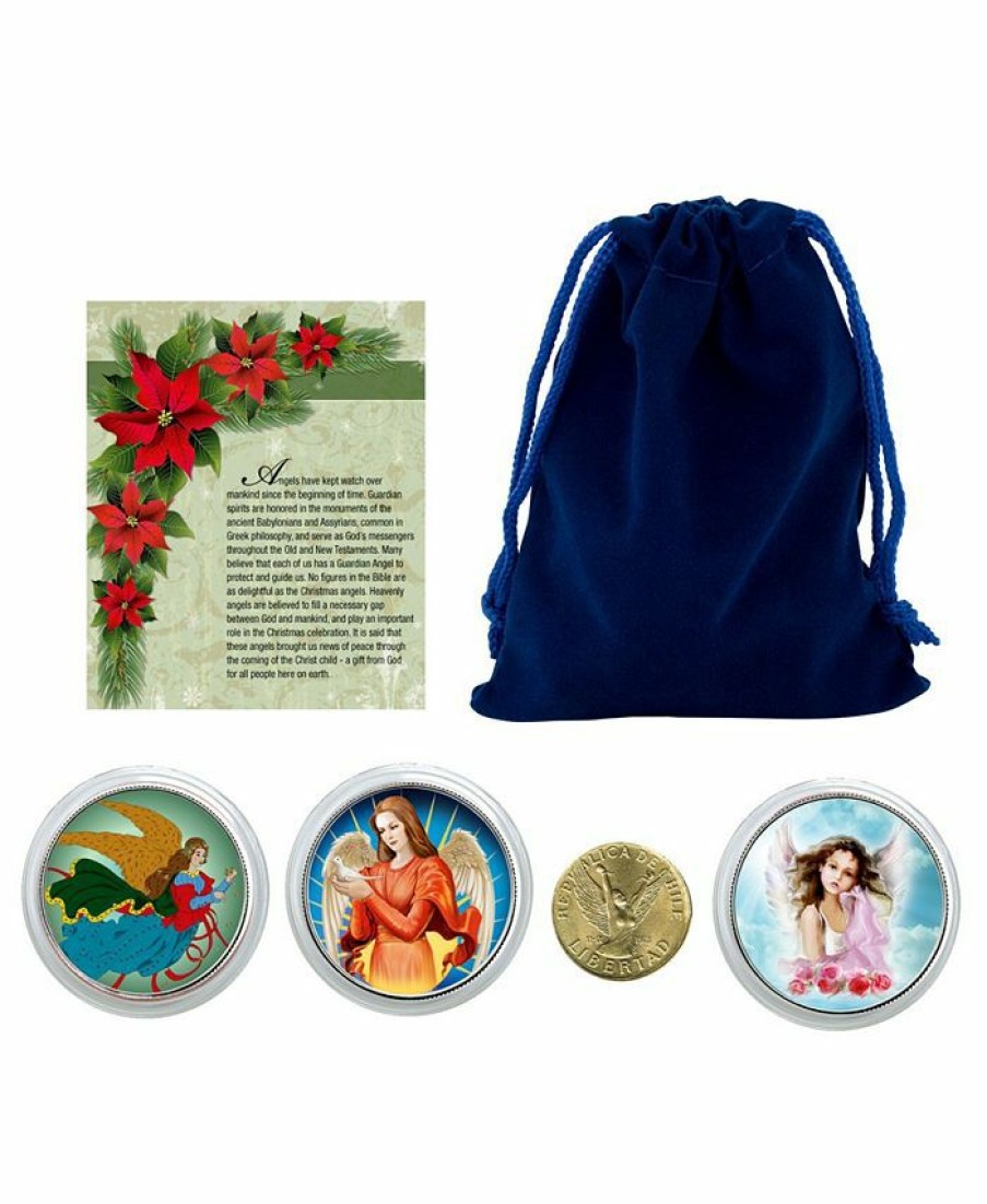 Misc_Gifts * | American Coin Treasures Hristmas Angel Coins In Blue Pouch Multi