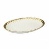 Misc_Gifts * | Classic Touch Oval Tray With Rim White